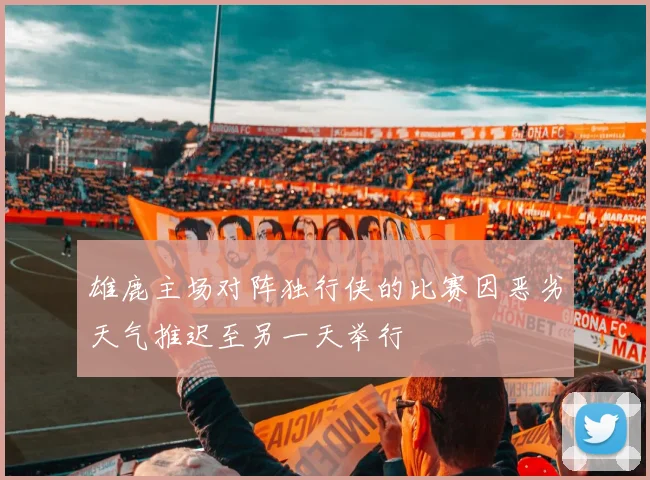雄鹿主场对阵独行侠的比赛因恶劣天气推迟至另一天举行